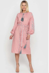 Pink embroidered dress Tree of life